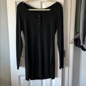 Brandy Melville Long Sleeve Black Dress